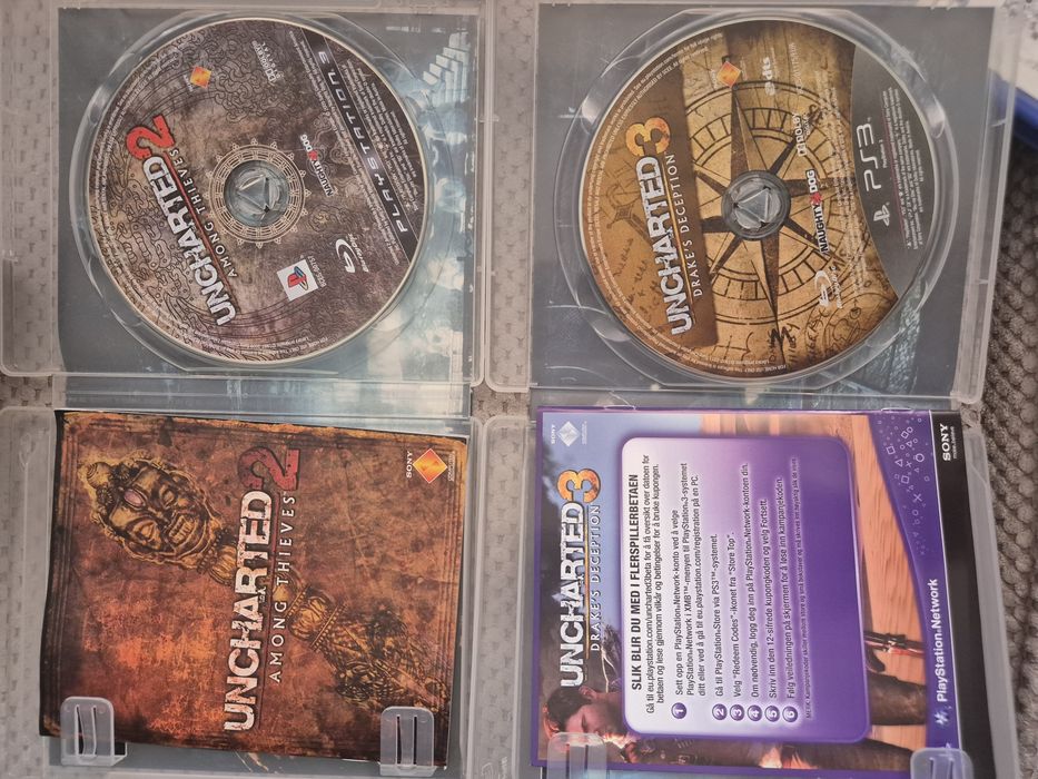 Colecție Joc original Uncharted 2 și 3 PlayStation 3 PS3 PS 3