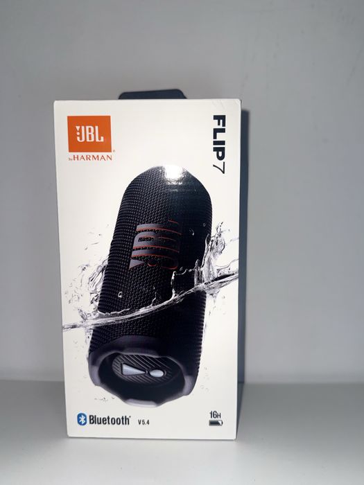 JBL Flip 7 – Boxă portabilă Bluetooth, neagră, nouă și sigilată