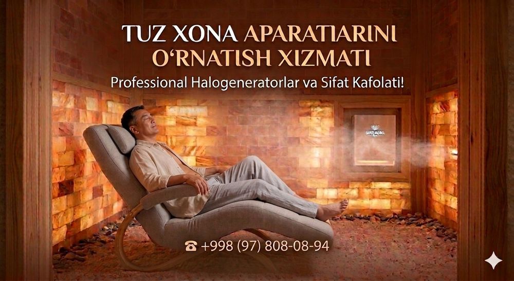 Tuz xona aparat yasab beramiz