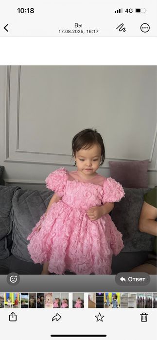 Платье нарядное для девочки 2 лет