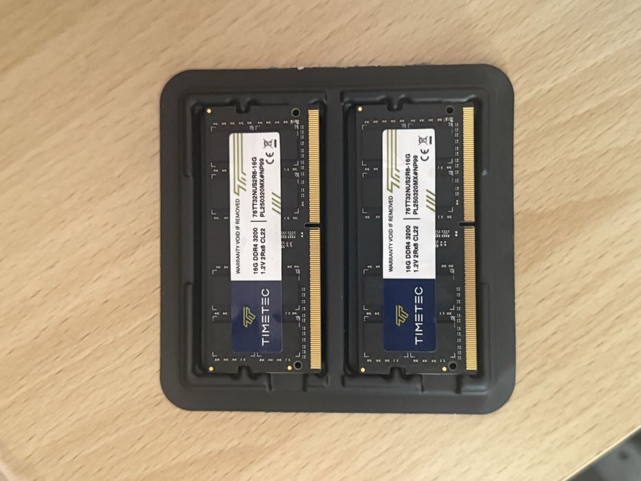 32 GB RAM ddr4 laptop 2x16 TIMETEC