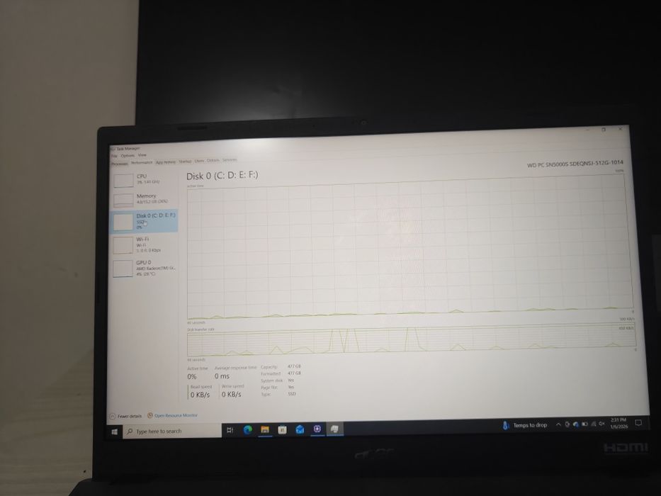 Laptop Acer Extensa 15 EX215-24 cu garanție