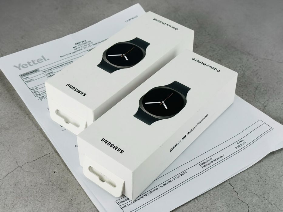 НОВ! Samsung Galaxy Watch 8 BT 44mm Graphite / Silver 3г. Гаранция!