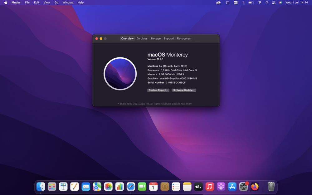 MacBook Air 13 inch 2015