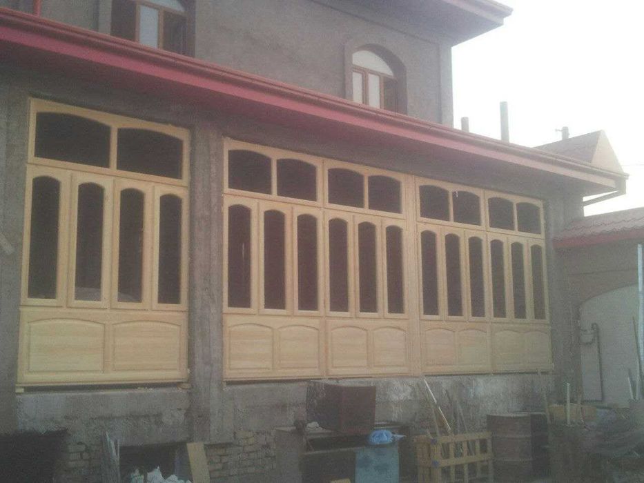 Изготовляем окон и дверей из дерева (сосны) Eshik va derazalar yasaymi