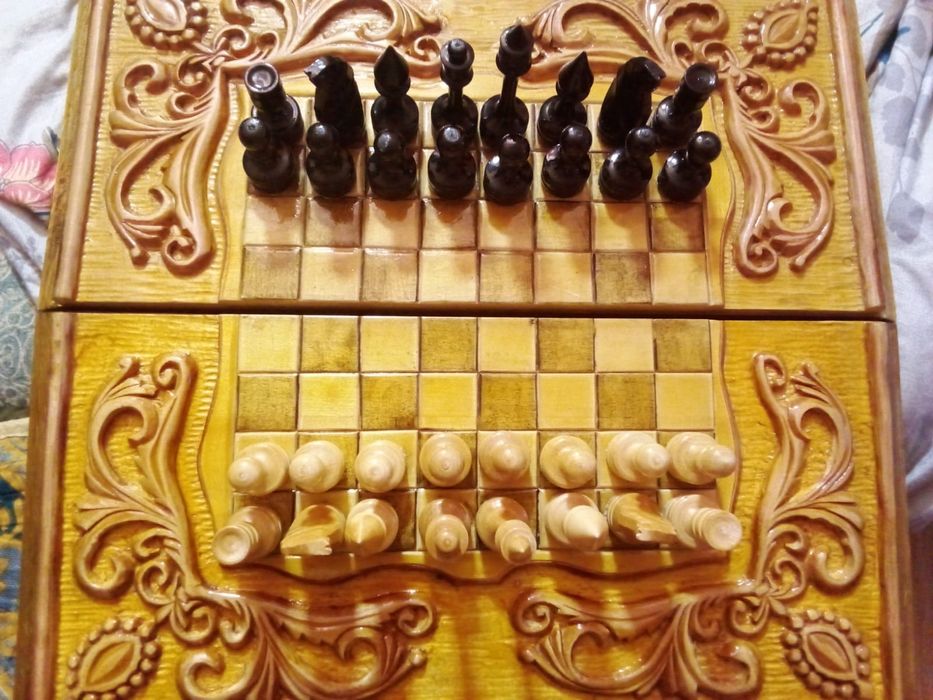 Нарды , шахматы ручная работа