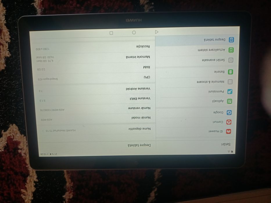 Vând tableta Huawei