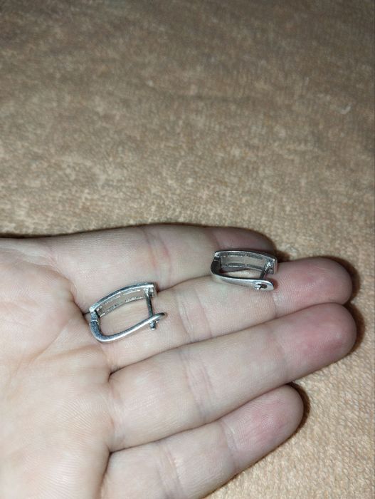 Серьги серебряные проба 925