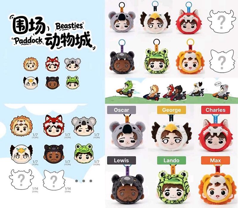 Paddock Cats F1 Racing Driver Blind Boxes