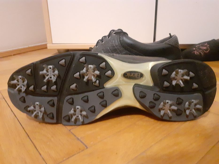 Pantofi piele golf bărbătești Etonic 43+mănușă golf piele