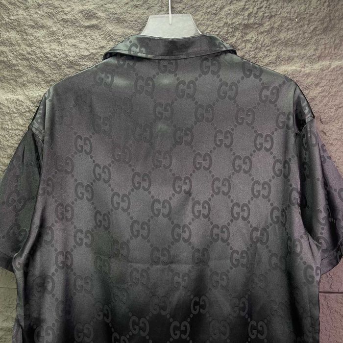 Gucci Jacquard cămașă cu mânecă scurtă Material de înaltă calitate