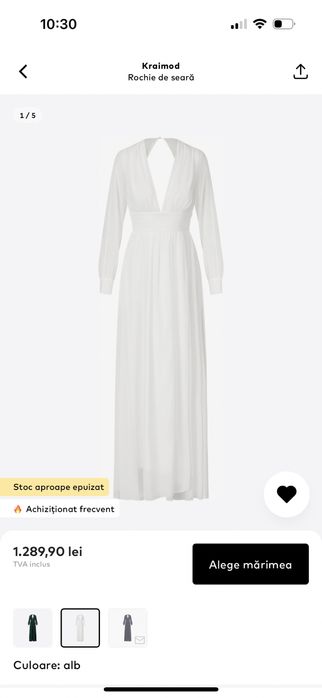 Rochie eleganta alba/ mireasa - blanita cadou