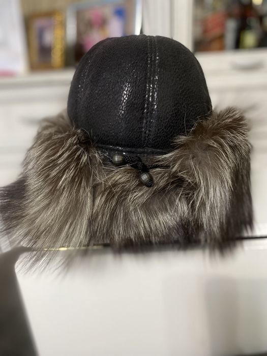 Шапка-ушанка с мехом