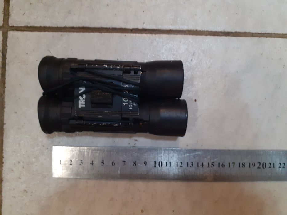Ловен сгъваем малък бинокъл Tronic 10/25,101/100,Размери на снимките