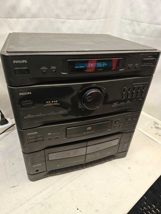 Combina Philips AS 540 2x40W Cd defect, tuneri si aux funcitonale.