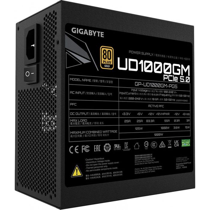 Sursa PC GIGABYTE ud1000gm-pg5 1000W ATX