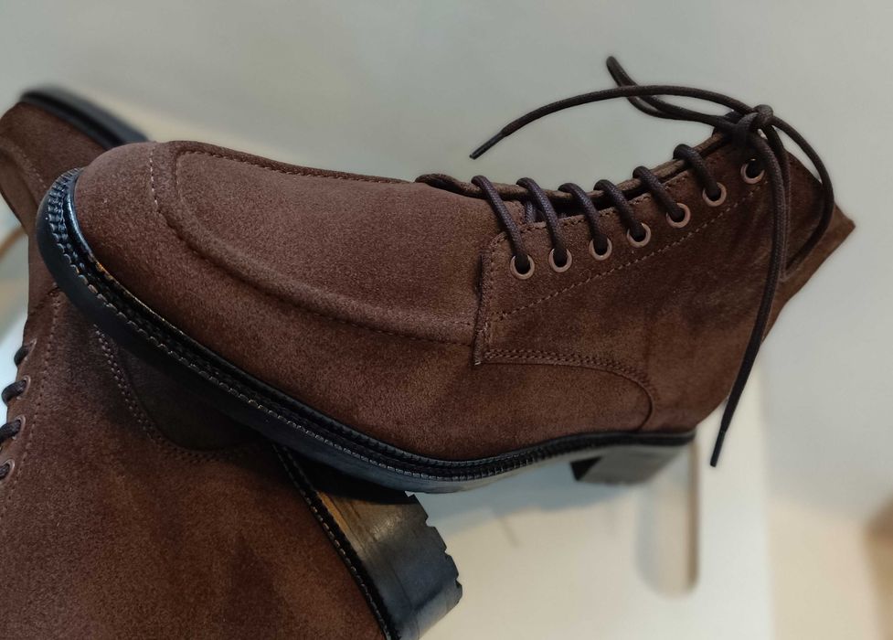 Ghete lace up 45 split toe lucrate manual Dahlin by Eberstal NOI piele