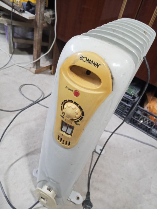 Обогреватель в рабочем состоянии