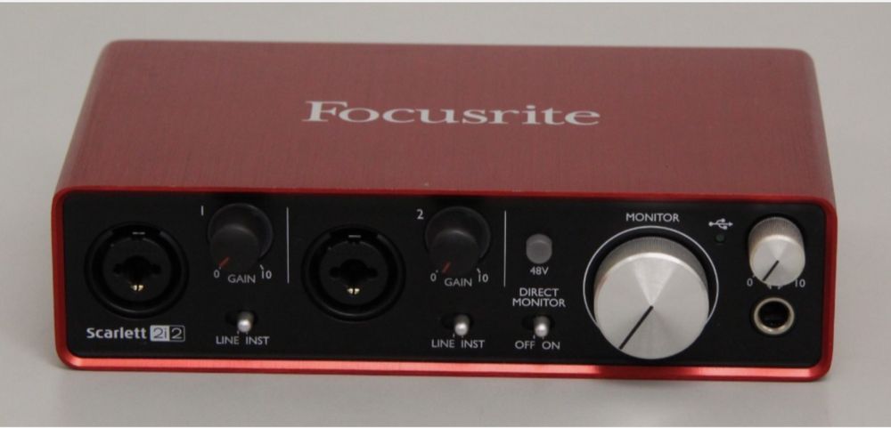 Placa Scarlett Focusrite 2i2 2nd gen