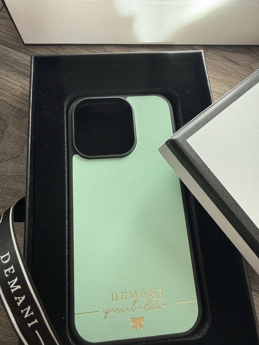Demani калъф за телефон 16 pro цвят мента