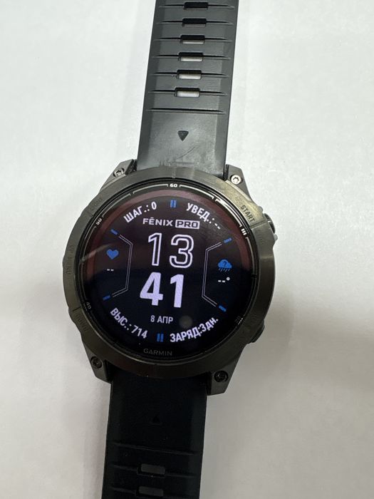 Смарт-часы Garmin Fenix 7 Pro Sapph Solar черный