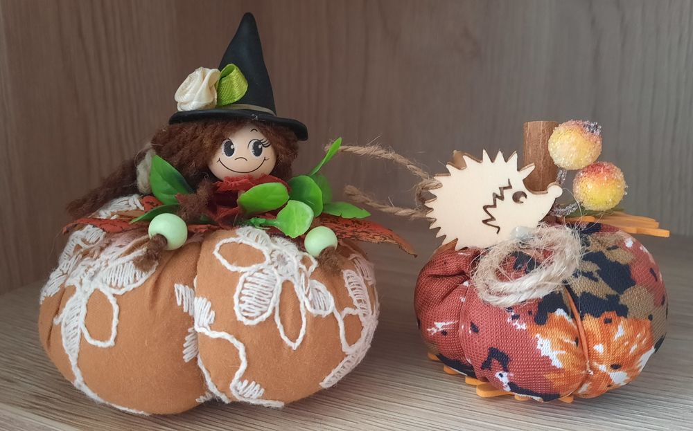 Декоративни тикви есенна декорация- (тиква) ръчно изработени, Хелоуин, Halloween