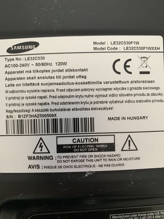 Vând televizor LCD Samsung,81cm,Full HD,LE32C530