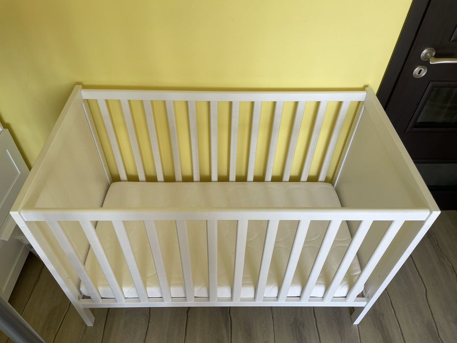 Бебешко легло ИКЕА (кошара IKEA) креватче с матрак 60x120 см, 2 нива