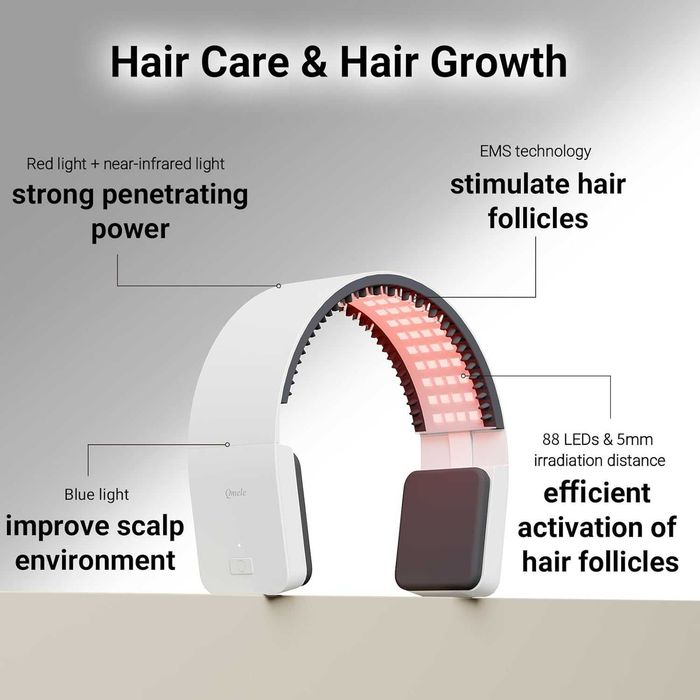 Устройство за грижа за косата-светлинна терапия, 650nm, 850nm и 450nm