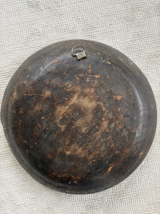 Platou decorativ vechi din lemn, Maroc (Fez), sec. XIX–XX