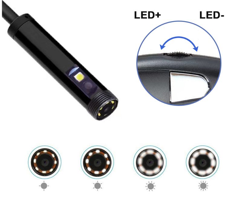 Ендоскоп с 2 КАМЕРИ (странична и предна) и висока резолюция