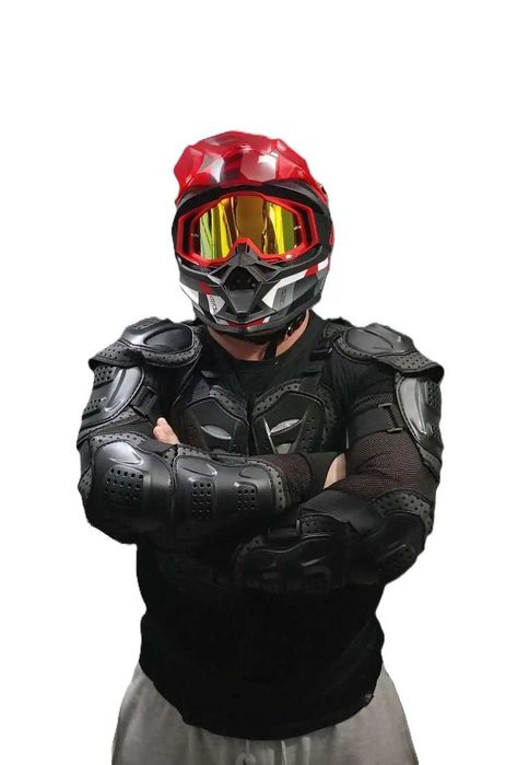 Кросов комплект атв протекция каска очила и ризница