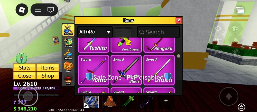 Аккаунт roblox blox fruits