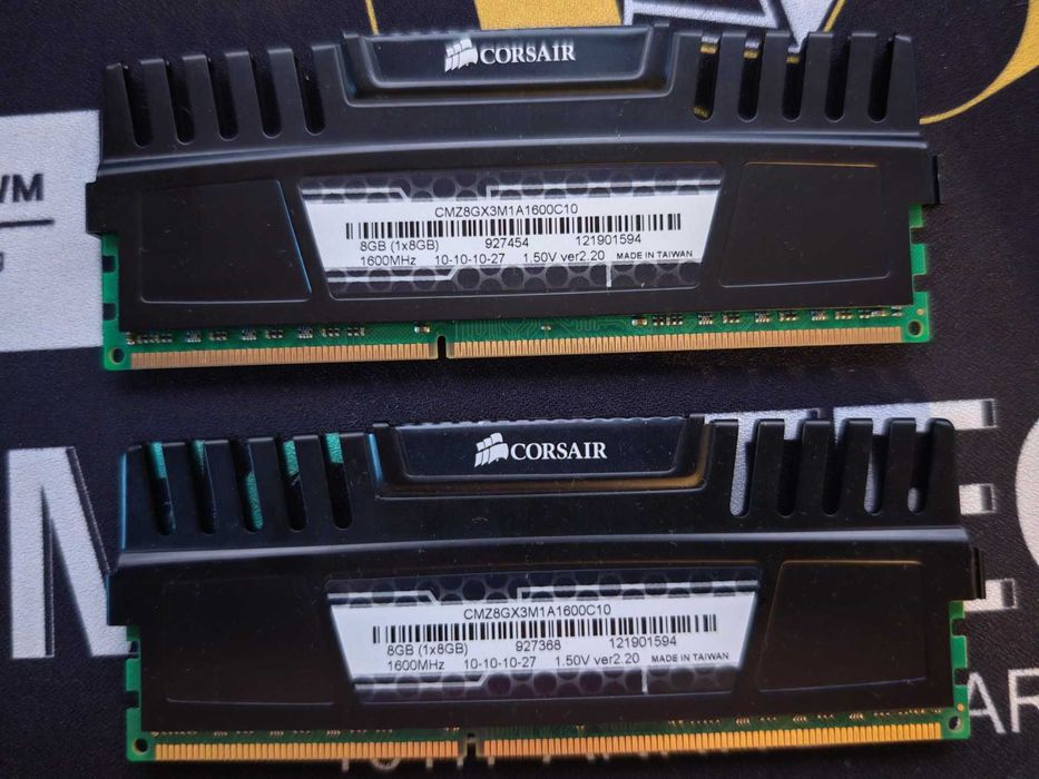 Рам памет Corsair VENGEANCE 16GB 2x8GB 1600Mhz DDR3