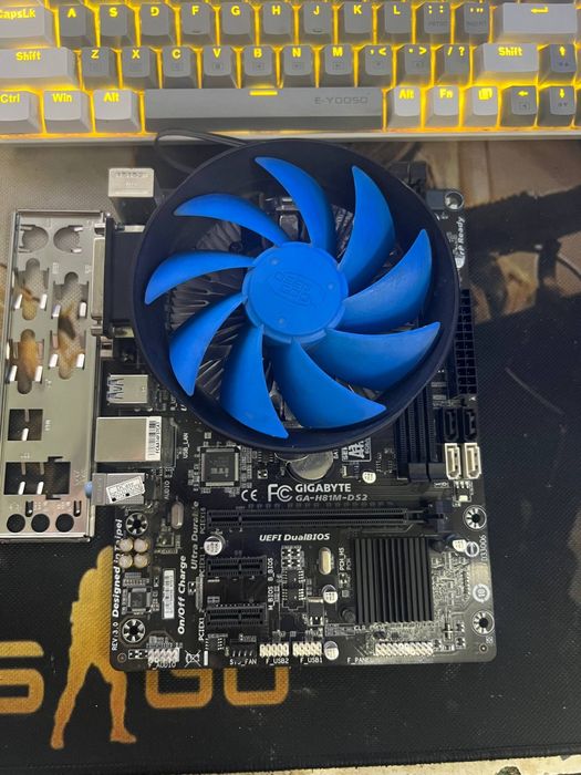 Sifatli komplekt Gigabyte H81+i3 4170+Kuller