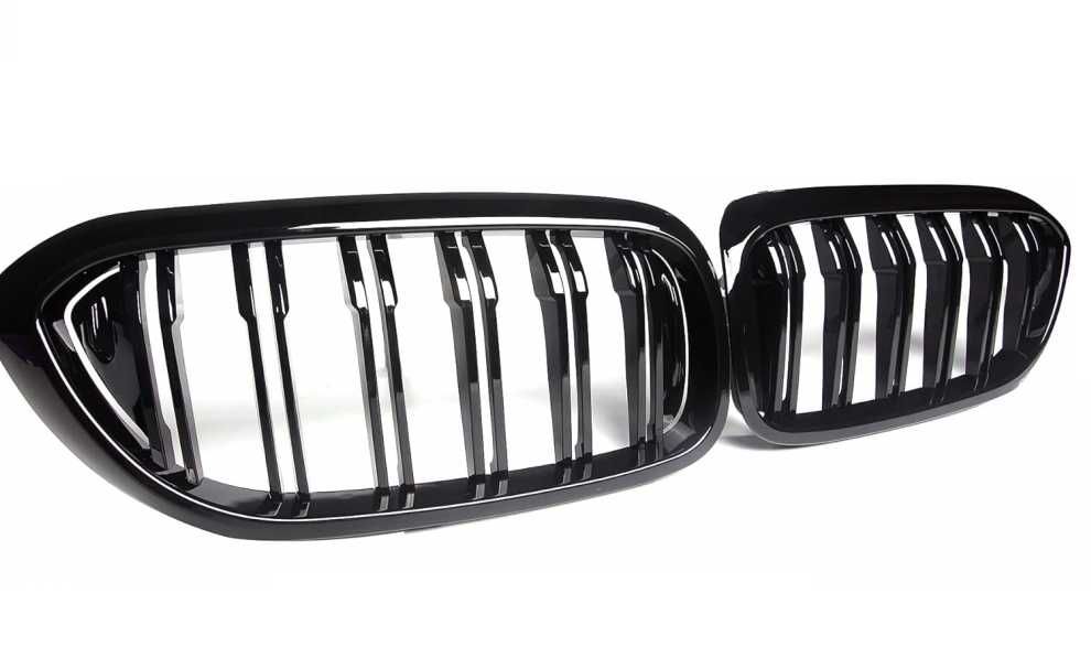 Спортни Двойни Бъбреци за BMW 5 Series G30 G31 G38 (17-19) Черен Гланц