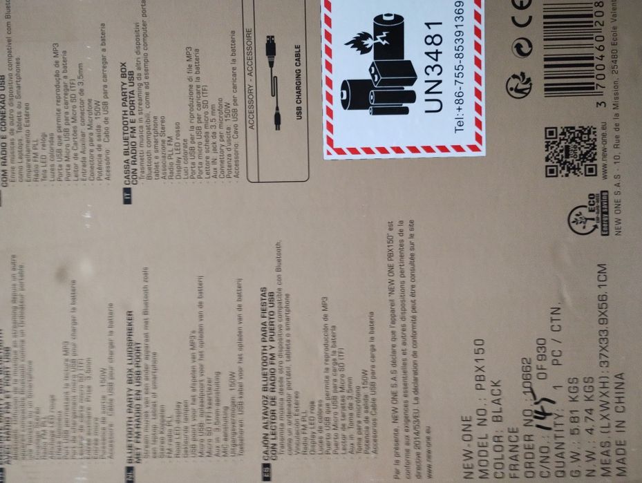 Vând boxa Bluetooth 150 wati
