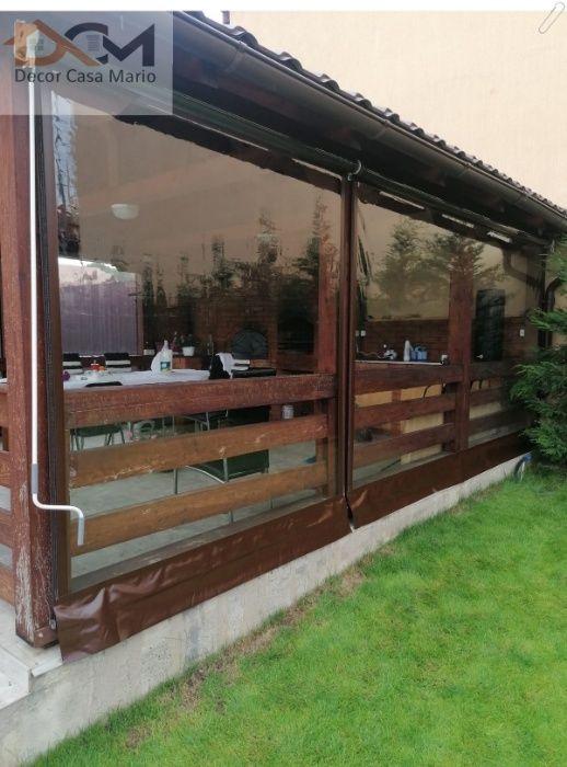 inchideri terase folie transparenta rulouri folie Montaj gratis