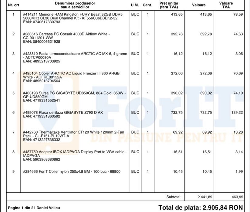 PC Gaming / Streaming – i7-13700K + RTX 4070 – stare foarte bună