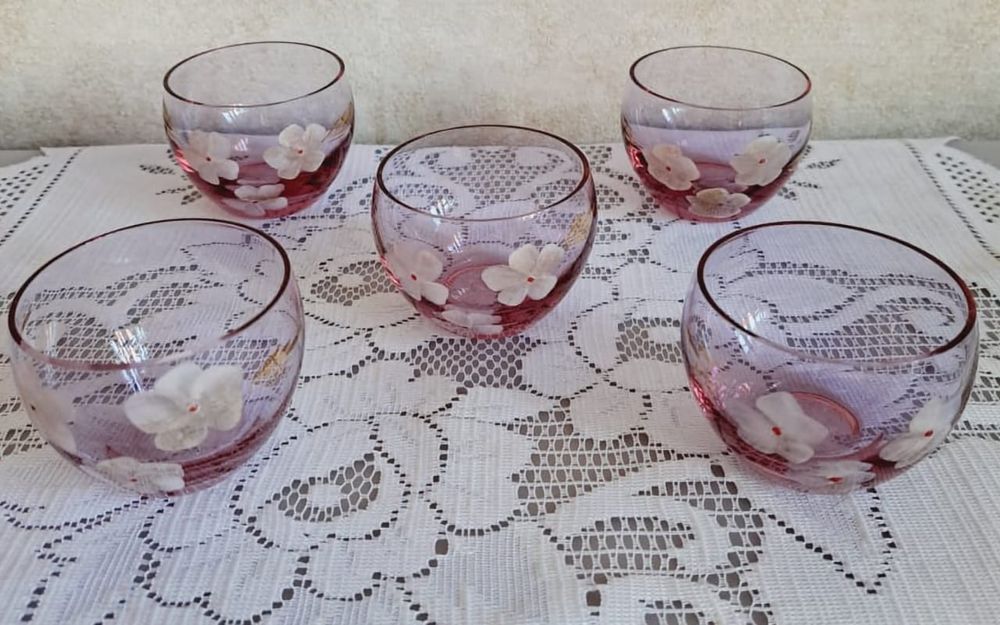 Фужеры цветное стекло