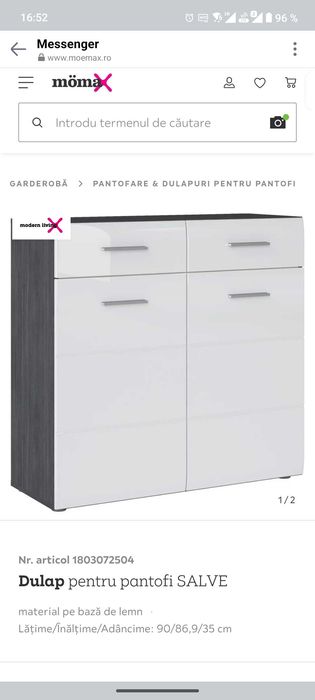 Dulap încălțăminte nou montat