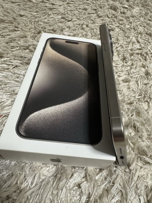 Iphone 15 pro max 512 GB ! Impecabil ! Natural titanium, baterie 88%