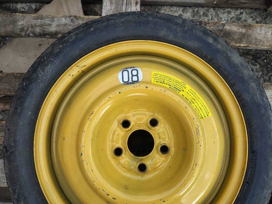 135/80/16 Резервна Джанта Патерица 5х100 Subaru BRZ Legacy Toyota GT86