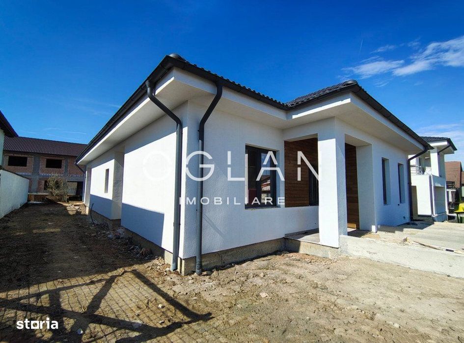 Casa moderna pe un singur nivel, Selimbar 130 mp