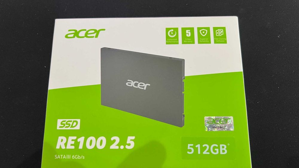 Acer SSD 512gb Чисто нов