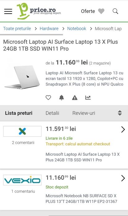 Microsoft Surface laptop 13 1th edition , 2025, snapdragon x plus,nou