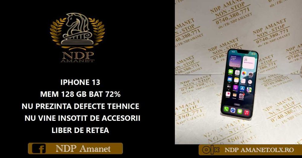 NDP Amanet Calea Mosilor 298  IPHONE 13 (56879)