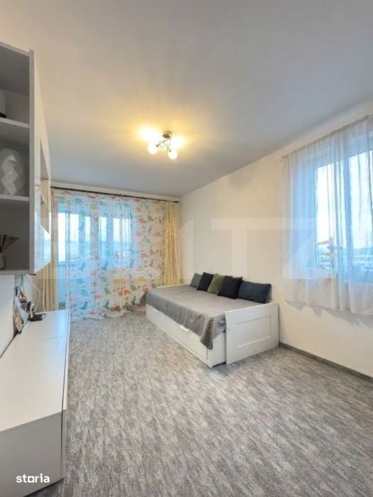 Apartament decomandat, 2 camere, 58mp, balcon, renovat, zona Teilor