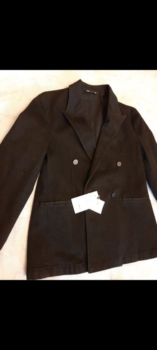 Sacou Zara petrecut denim l 42, model Balmain
