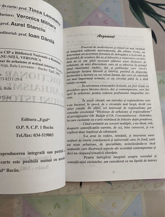 Veronica Leoveanu-Dictionar de arhaisme si notiuni istorice